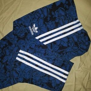 Adidas blue print legging