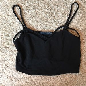 Black brandy melville jeanne bralette