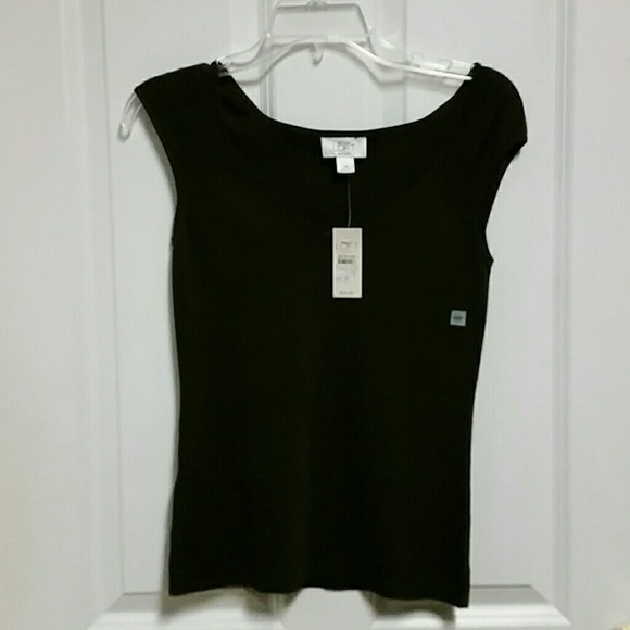 Loft Sleeveless Brown Top
