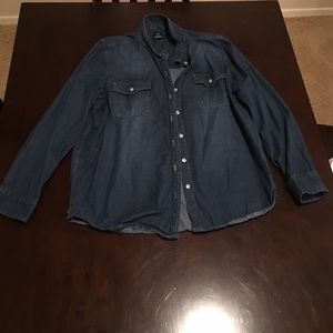 Denim button down shirt