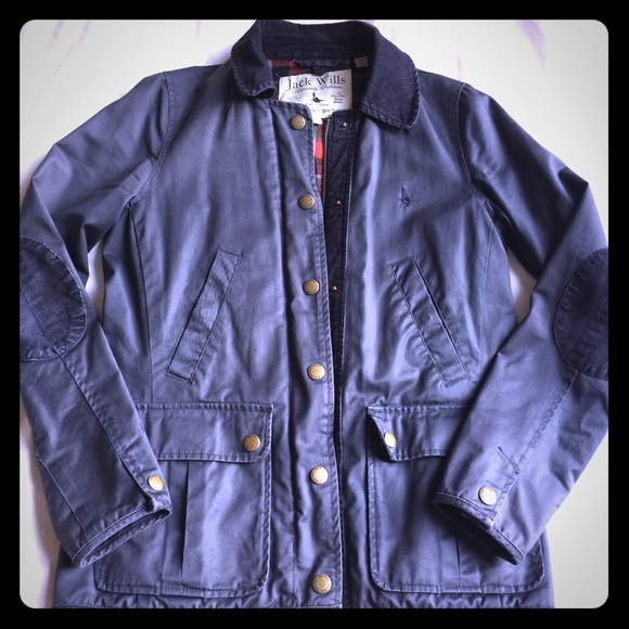 Jack Wills Jackets & Blazers - MOVING SALE🇬🇧🧥Jack Wills Navy Waxed Cotton