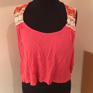 Lush Nordstrom pink crotchet top