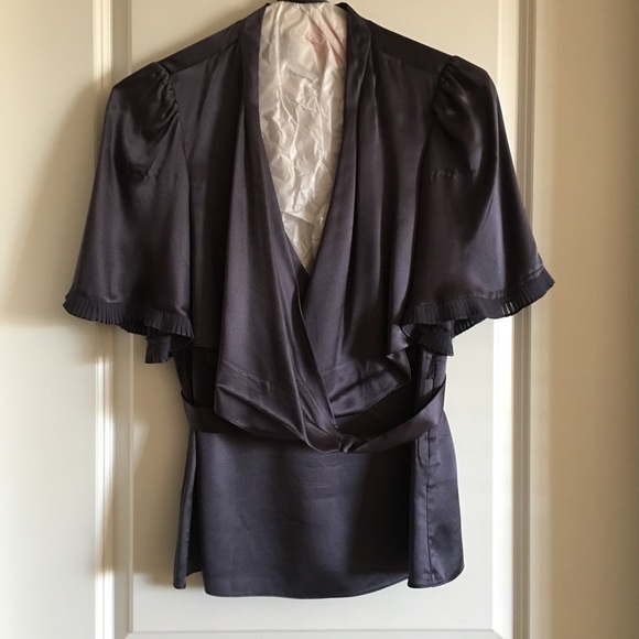 BCBG Wrap Silk Top
