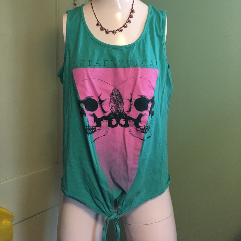 Teal Skeleton Tank