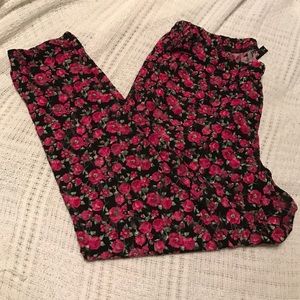 TORRID SZ 0 FLORAL LEGGINGS LACE SEETHRU