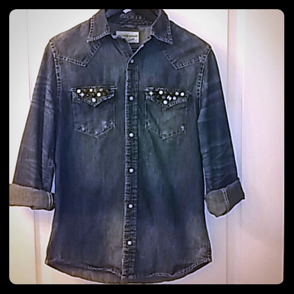 Denim long sleeve shirt