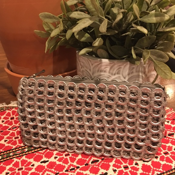 Escama Studio Chica Rose Metallic clutch.