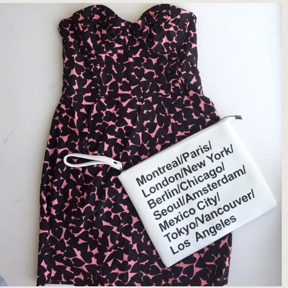 H&M strapless sweetheart dress