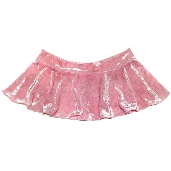 🌙OCEANMOON🌙 velvet mini rave skirt