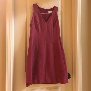 The Loft plum dress