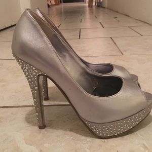 Silver heels