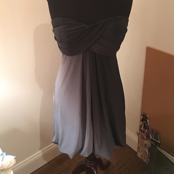 Xscape by Joanna Chen Blue Ombré Cocktail Dress