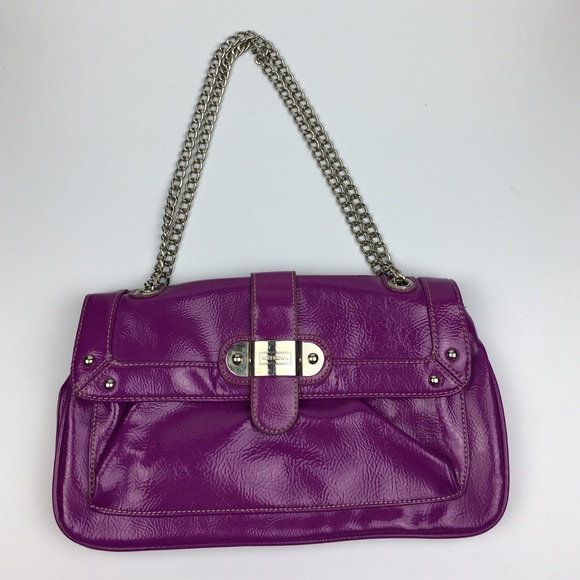 Merona faux patent leather purse