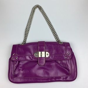 Merona faux patent leather purse