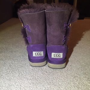 Purple UGG booties