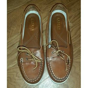Ralph Lauren Leather Boat Shoe 9