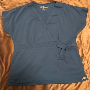 Women's Blue Grey's Anatomy scrub top