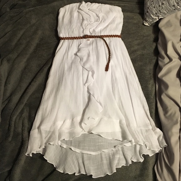 💎A.Byer💎White dress with belt - Picture 2 of 4