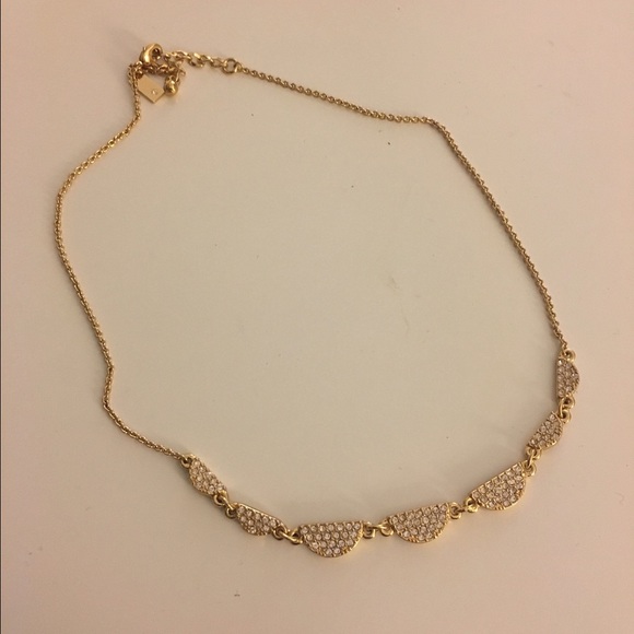 Kate Spade gold short scalloped necklace