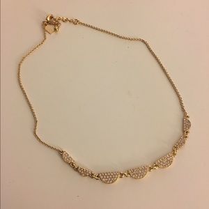 Kate Spade gold short scalloped necklace