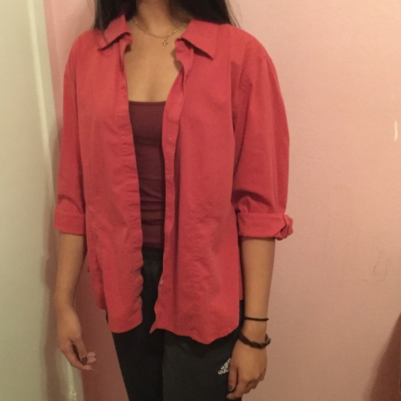 Red button up - Picture 3 of 4