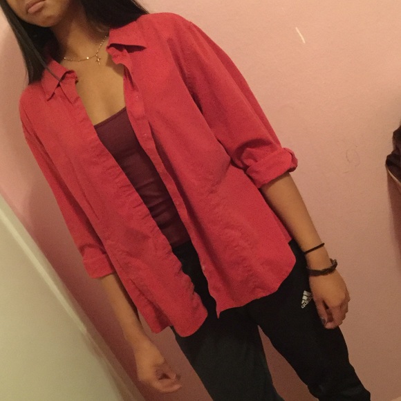 Red button up - Picture 4 of 4