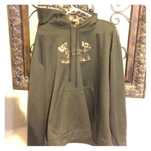 under armour green camo hoodie