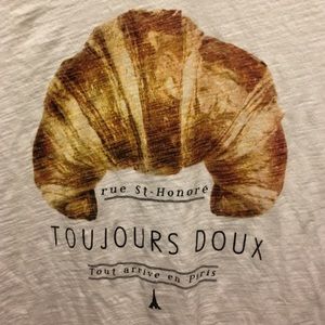 "Always sweet" croissant t-shirt