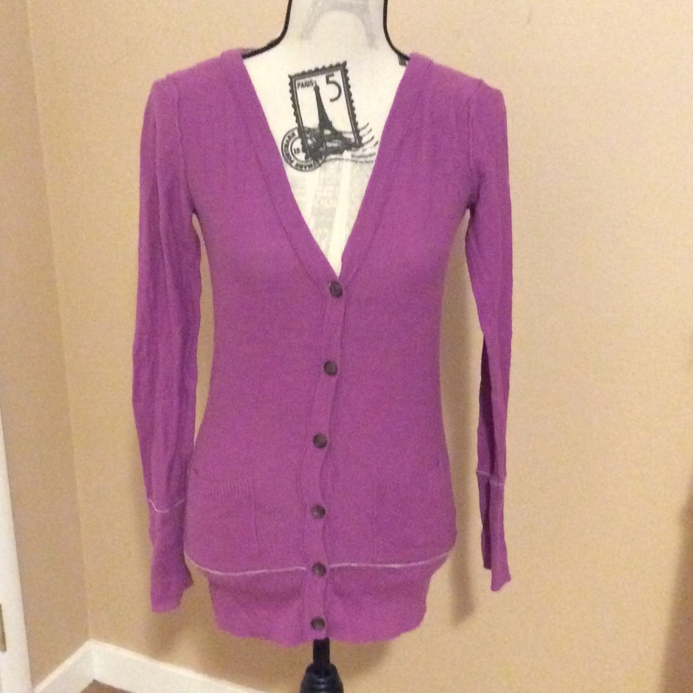 Aeropostale Purple Cardigan 3/$10