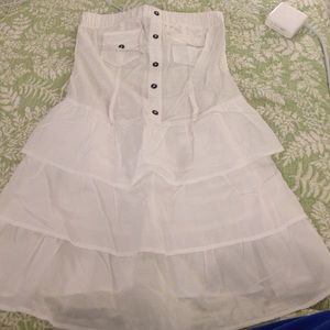 LAST CALL NWT EXPIRES 12/21 body central white tiered strapless dress