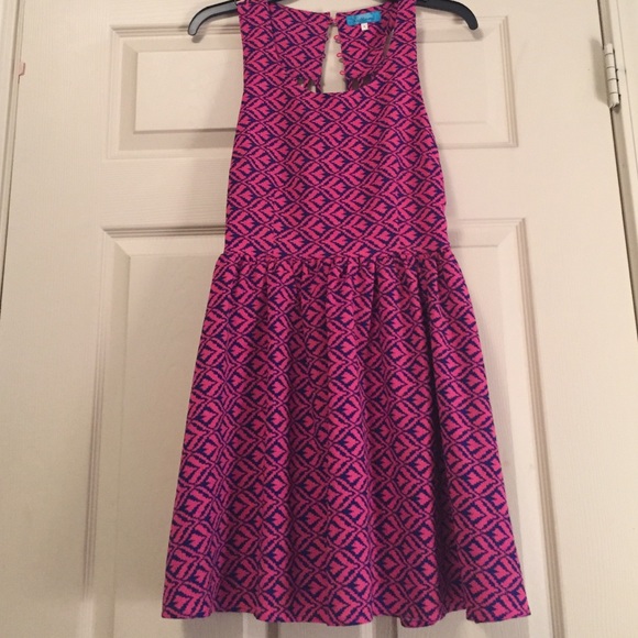 Pink and Blue Dress from Francesca's boutique