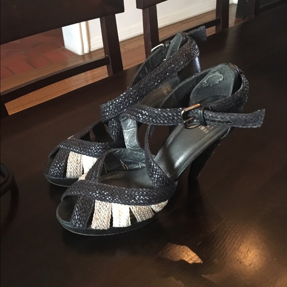 Stuart weitzman woven leather platform sandals - Picture 3 of 3