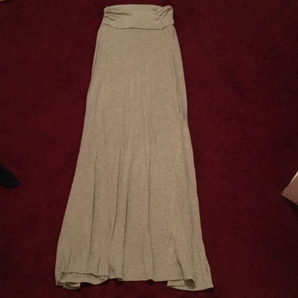 Light grey maxi skirt