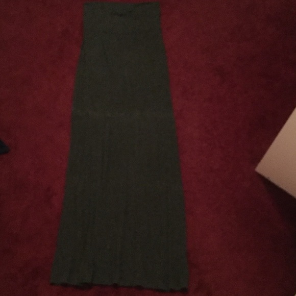 Dark grey maxi skirt