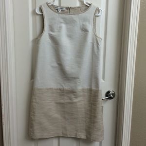 Maggy London cream/tan dress