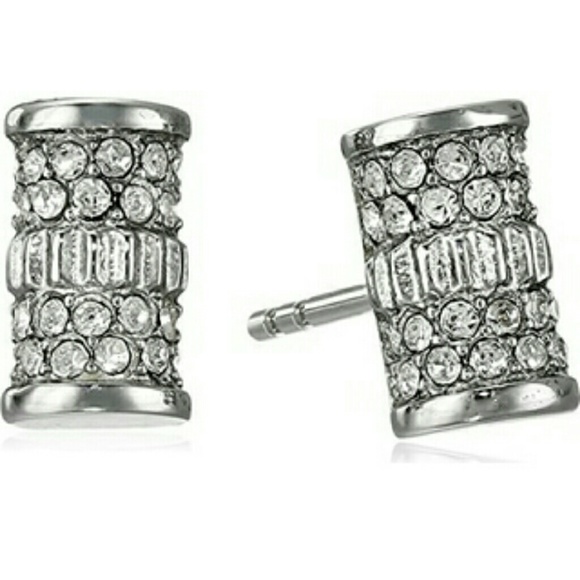 Fossil Glitz Coin Edge Edge Stud Earrings