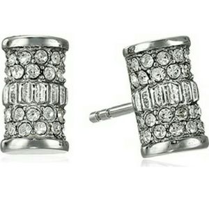 Fossil Glitz Coin Edge Edge Stud Earrings