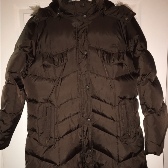 Fur hood rain jacket