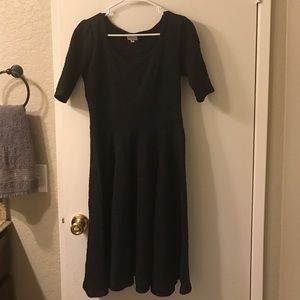 Lularoe Black Nicole with Rosettes