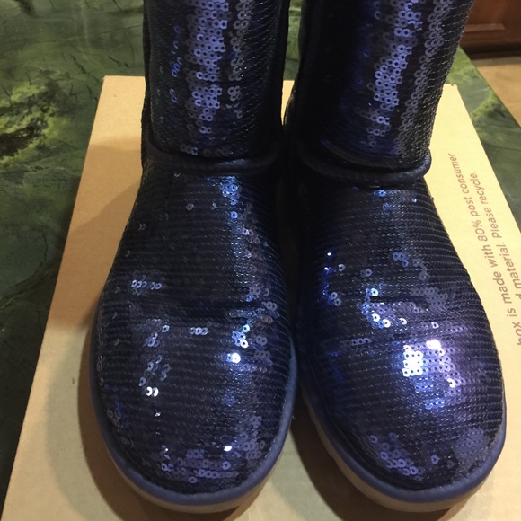 Blue Sequins Ugg Size 8
