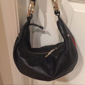 Gucci leather bamboo hobo handbag