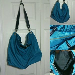 SOLD Banana Republic teal hobo shoulder bag