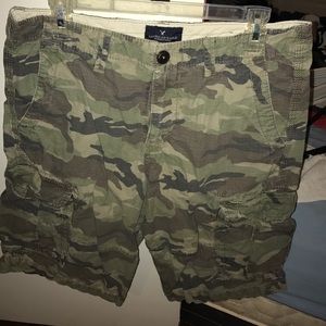 American Eagle Camo Cargo Shorts