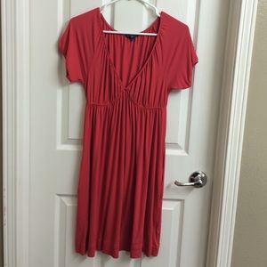 Orange/coral cotton Gap dress