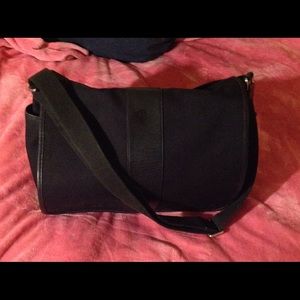 $$LOWERED$$ COACH  canvas & leather shoulder bag
