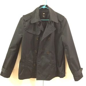 HM Navy Blue Trench Coat / Jacket