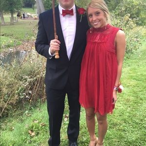 Red dress, dressy or casual, worn once.