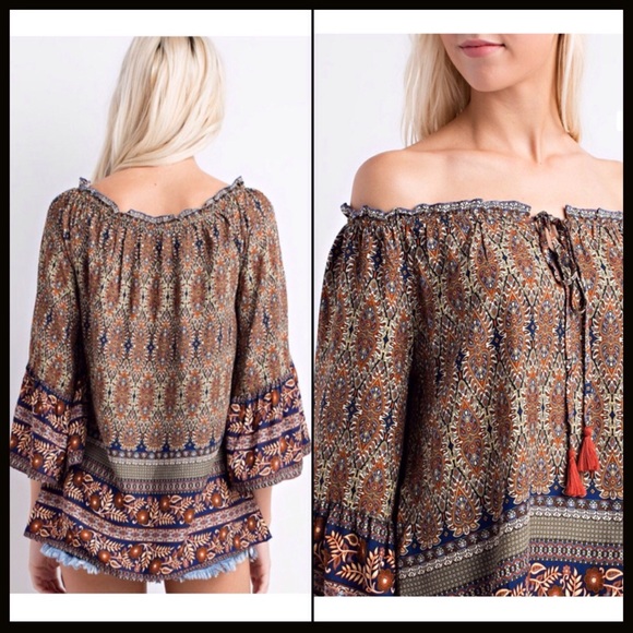 SOLD OUT‼️BOHO BELL SLEEVE - Picture 4 of 4