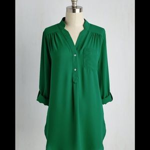 ModCloth green tunic.