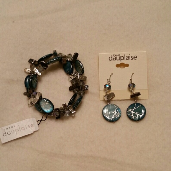 Carol Dauplaise Bracelet and Earrings